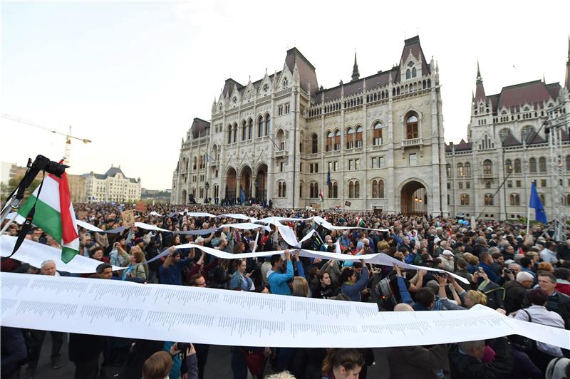 HUNGARY CEU PROTEST