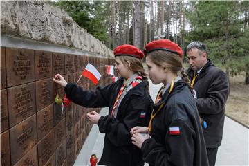 RUSSIA POLAND KATYN MASACRE ANNIVERSARY