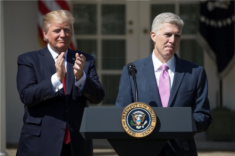 USA GORSUCH SUPREME COURT