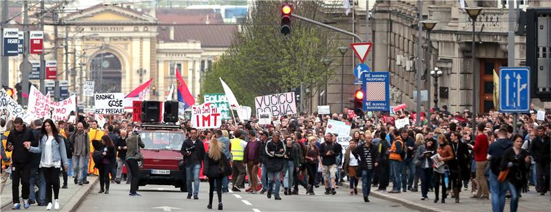 New protests against Vucic's presidential vote victory held