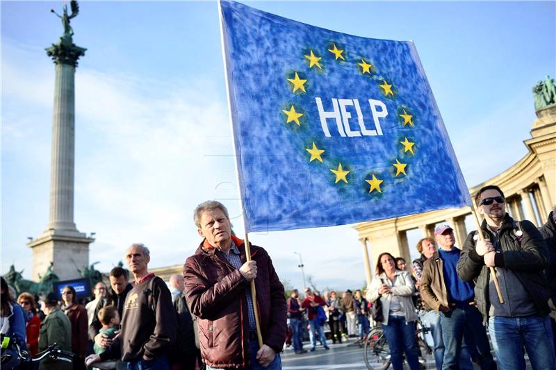 HUNGARY PROTEST