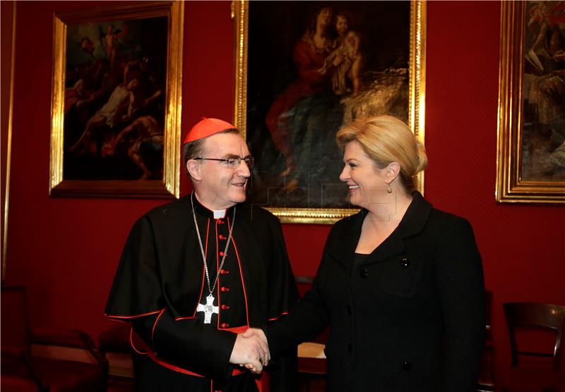 Cardinal Bozanic wishes happy Easter to Croatian president