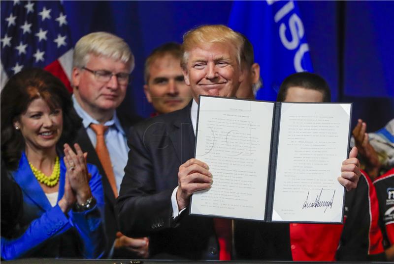 USA PRESIDENT TRUMP IN KENOSHA, WISCONSIN