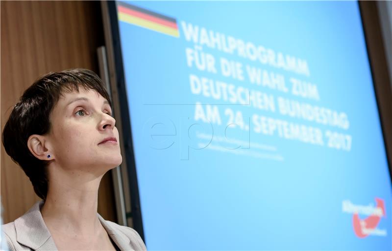 AfD-ova Frauke Petry odustala od kandidature na nadolazećim parlamentarnim izborima