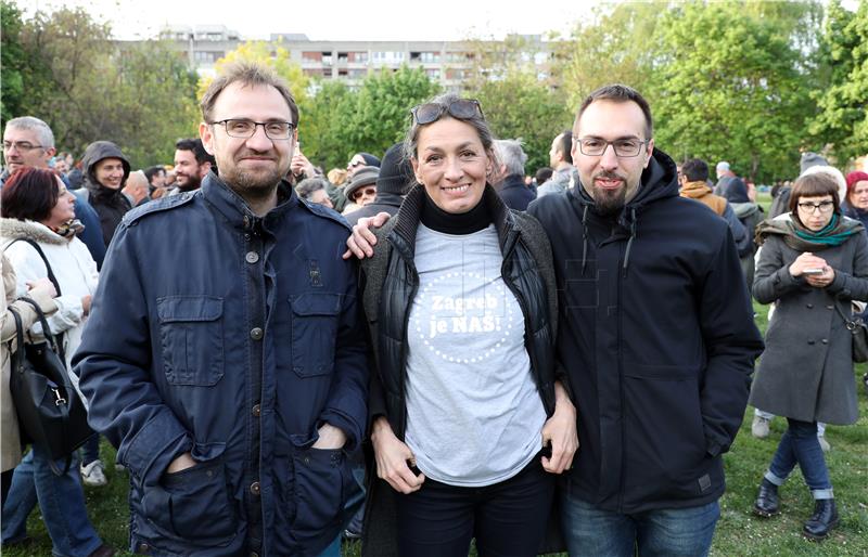 Prosvjedno okupljanje u Parku Tranjanska Savica "Obranili smo jednom, obranit ćemo opet!"