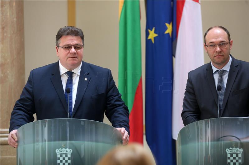 Lithuania hopes Croatia and Slovenia to find "suitable bilateral solution" to border dispute