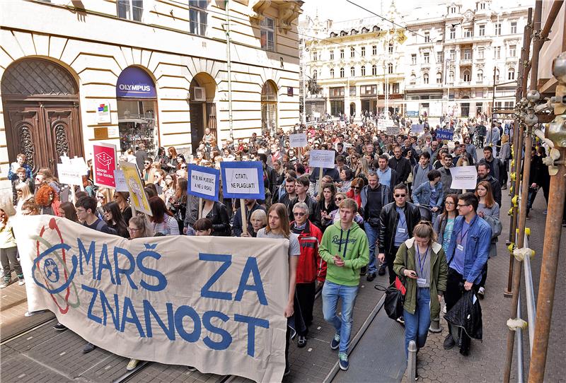 Marš za znanost u Zagrebu