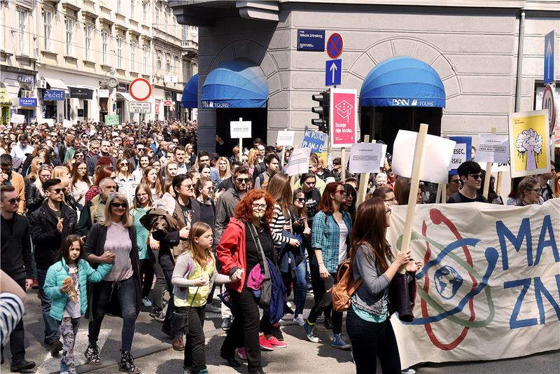 Marš za znanost u Zagrebu