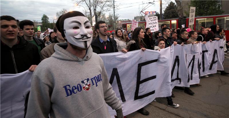 Potpora zagrebačkih studenata kolegama koji prosvjeduju u Beogradu