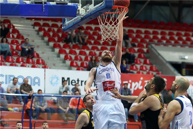  Utakmica 26. kola A-1 lige košarkaša: Cibona - Split