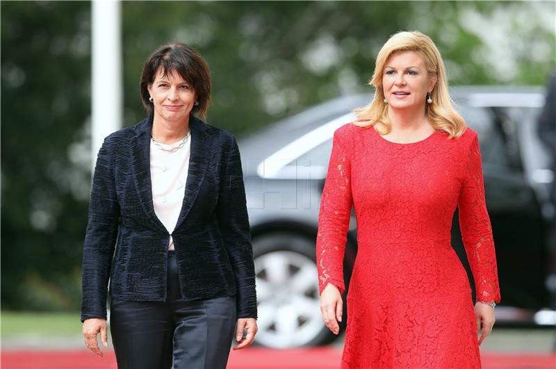 Predsjednica Grabar-Kitarović primila švicarsku predsjednicu Leuthard