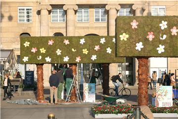 Postavljanje informativnih štandova povodom održavanja 52. Međunarodne vrtne izložbe Floraart 2017.