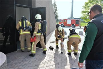 Vježba evakuacije i spašavanja u karlovačkom akvariju Aquatika