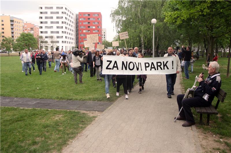 Čuvamo naš park: Prosvjed za radove u parku organizirao Bandić