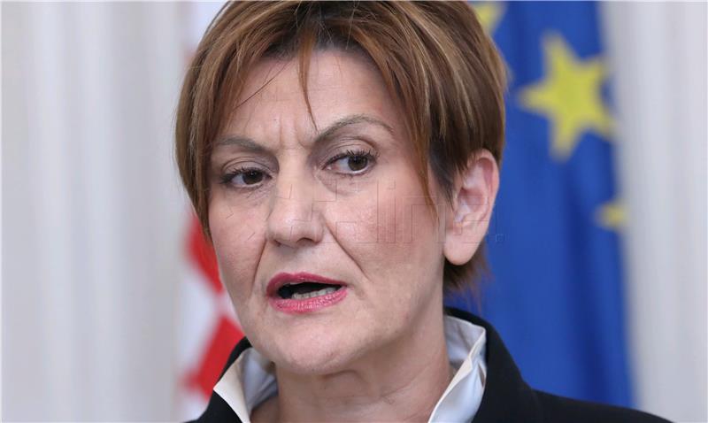  Konferencija za medije ministrice gospodarstva, poduzetništva i obrta Martine Dalić