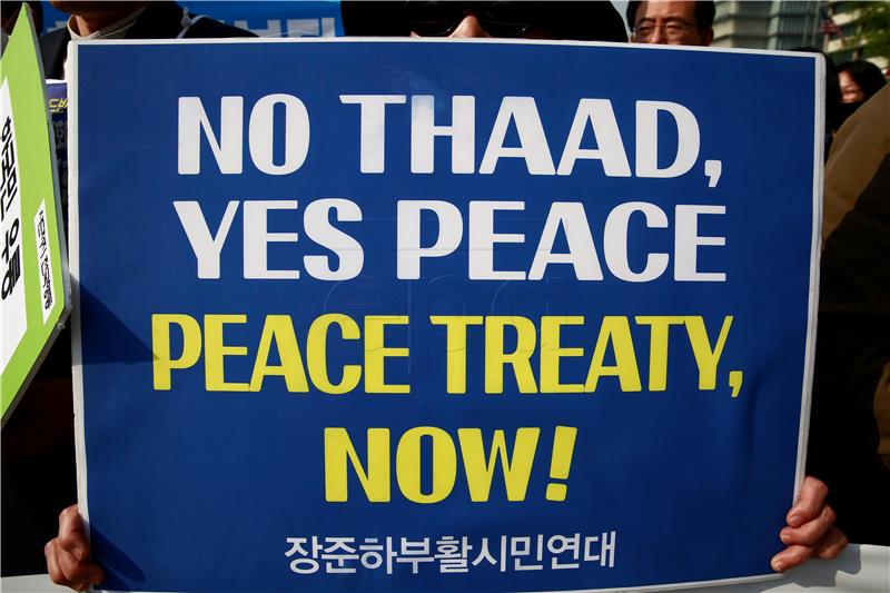 SOUTH KOREA DEFENSE PROTEST THAAD