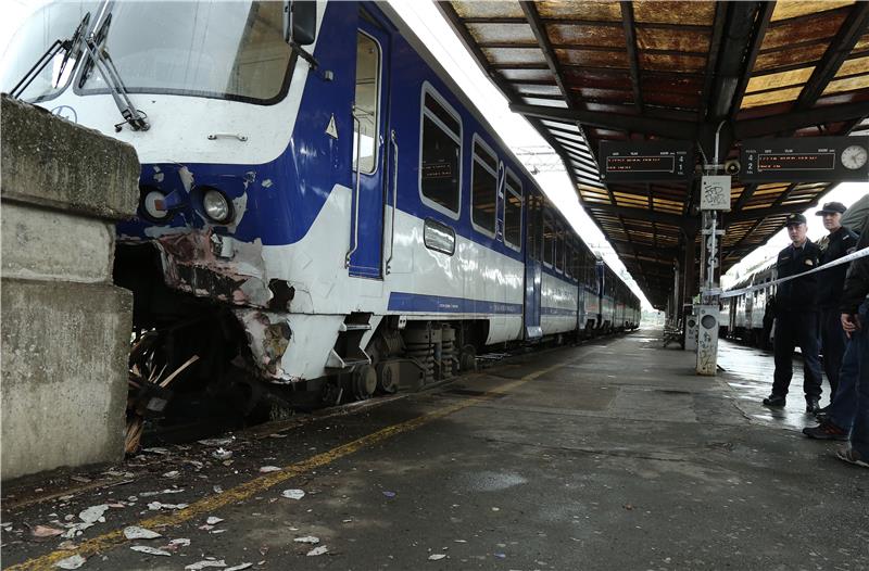 U Zagrebu vlak udario u betonski blok, nema ozlijeđenih