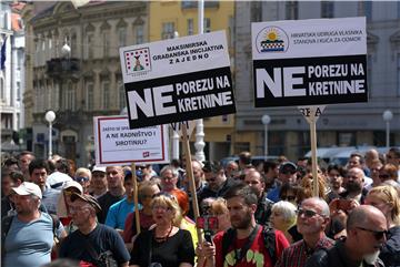 'Prosvjed protiv Todorića, Vlade i svih uhljeba' u Zagrebu