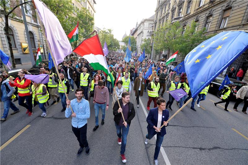 HUNGARY PROTEST