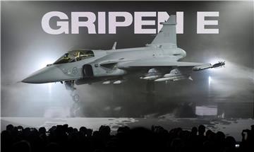 Prezentacija aviona JAS 39 Gripen u vojarni na Plesu 