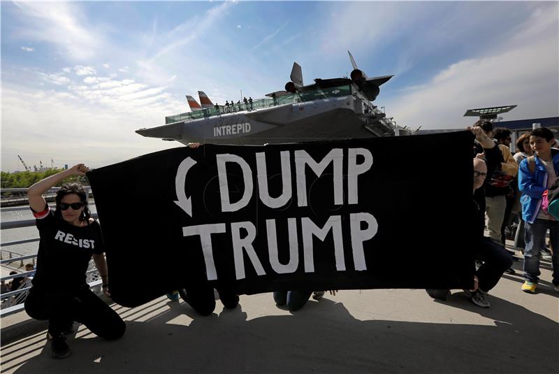 USA TRUMP PROTESTS NEW YORK