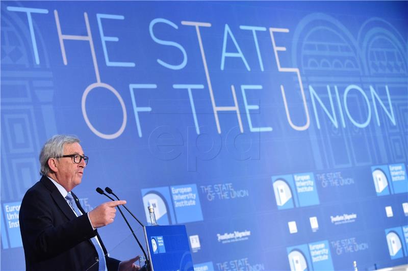 ITALY EU JUNCKER STATE OF THE UNION