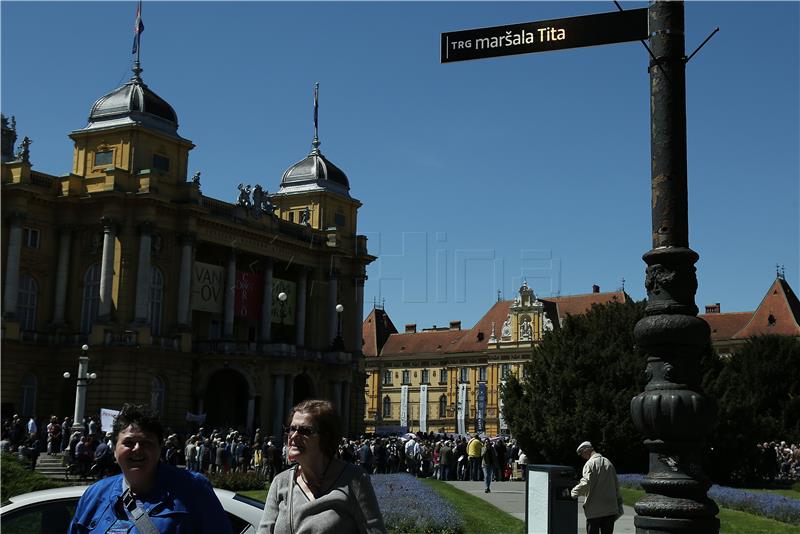 Prosvjed "Maknimo maršala Tita iz Zagreba i Hrvatske"