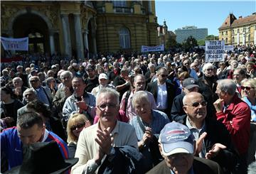 Prosvjed "Maknimo maršala Tita iz Zagreba i Hrvatske"