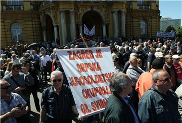 Prosvjed "Maknimo maršala Tita iz Zagreba i Hrvatske"