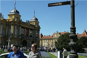 Rally for renaming Zagreb's Marshal Tito Square