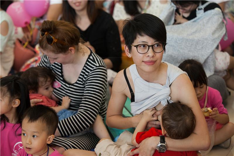 CHINA HONG KONG BREASTFEEDING FLASHMOB