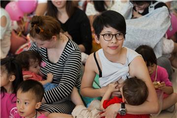 CHINA HONG KONG BREASTFEEDING FLASHMOB