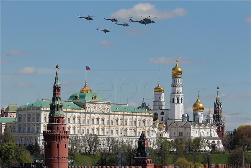 RUSSIA VICTORY DAY PARADE REHEARSAL