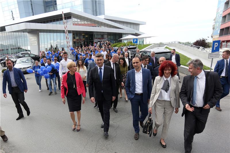 Plenković u Osijeku: Punu potporu vodstva HDZ-a i mene osobno našim kandidatima