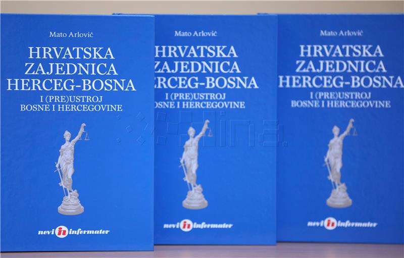 Predstavljena knjiga Mate Arlovića "Hrvatska zajednica Herceg-Bosna i (pre)ustroj Bosne i Hercegovine"