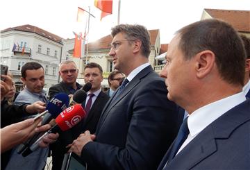 Plenković u Krapini podržao Ranogajca za nestranačkog kandidata za župana