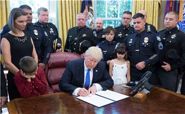 USA PRESIDENT TRUMP PEACE OFFICERS MEMORIAL DAY