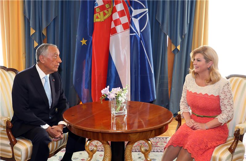 Kolinda Grabar-Kitarović i portugalski predsjednik razgovarali o jačanju suradnje