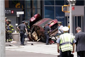 USA PEDESTRIANS STRUCK NYC