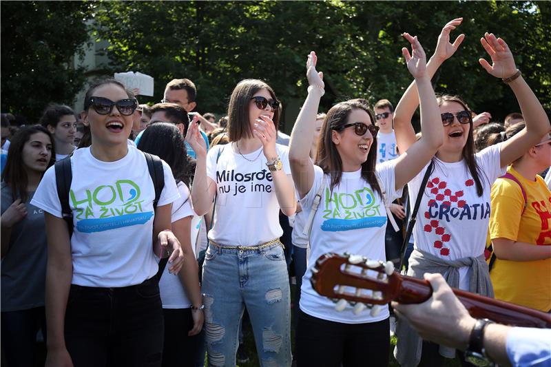 15,000 walk in March for Life in Zagreb