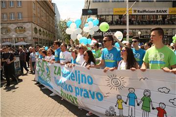 'Hod za život, obitelj i Hrvatsku' u Zagrebu