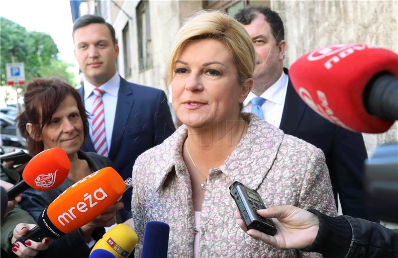 Kolinda Grabar-Kitarović izašla na biralište u Zagrebu