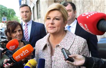 Kolinda Grabar-Kitarović izašla na biralište u Zagrebu