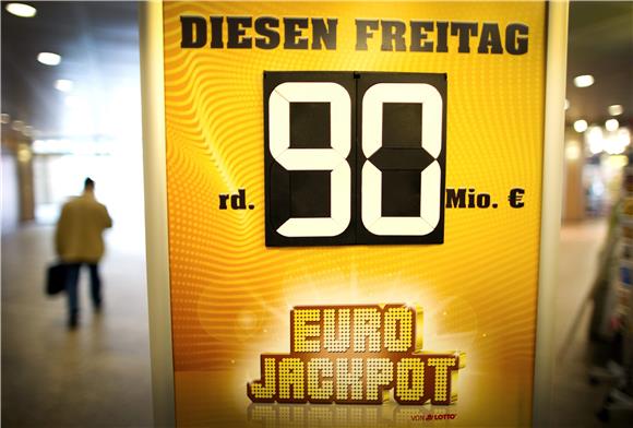 U Njemačkoj 'pogođen' Eurojackpot - dobitniku više od 373 milijuna kuna 