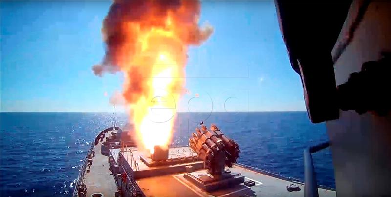 AT SEA RUSSIA SYRIA KALIBR STRIKES