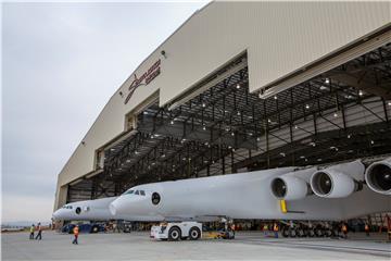 USA STRATOLAUNCH PLANE ROLL OUT