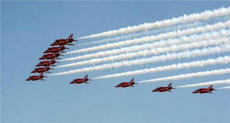 RAF aerobatic team visit their Croatian colleagues