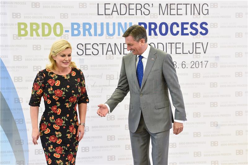 Croatian president arrives at Brdo-Brijuni Process summit in Slovenia