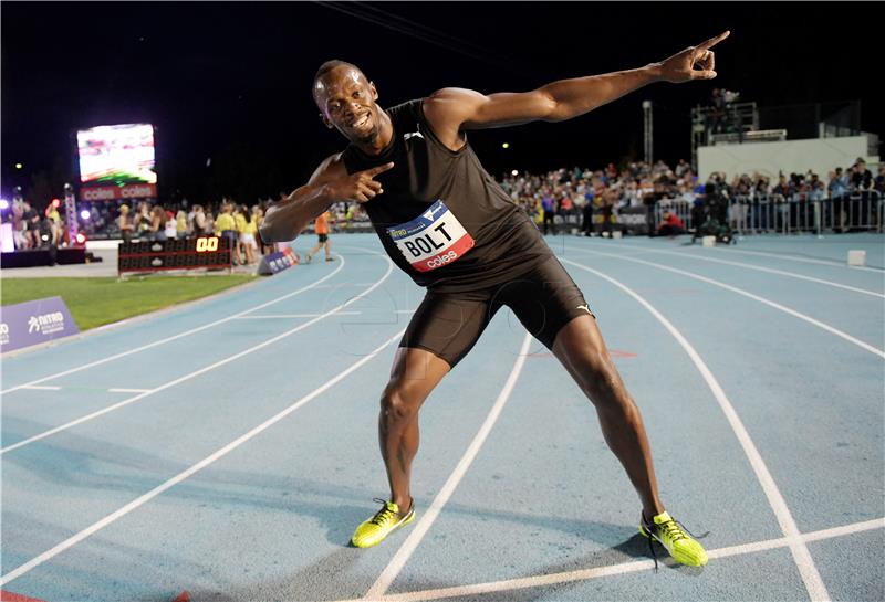 (FILE) AUSTRALIA USAIN BOLT WINS FINAL RACE IN JAMAICA