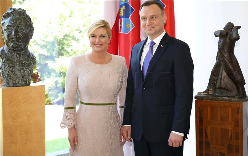 Predsjednica Kolinda Grabar-Kitarović primila poljskog predsjednika Andrzeja Dudu